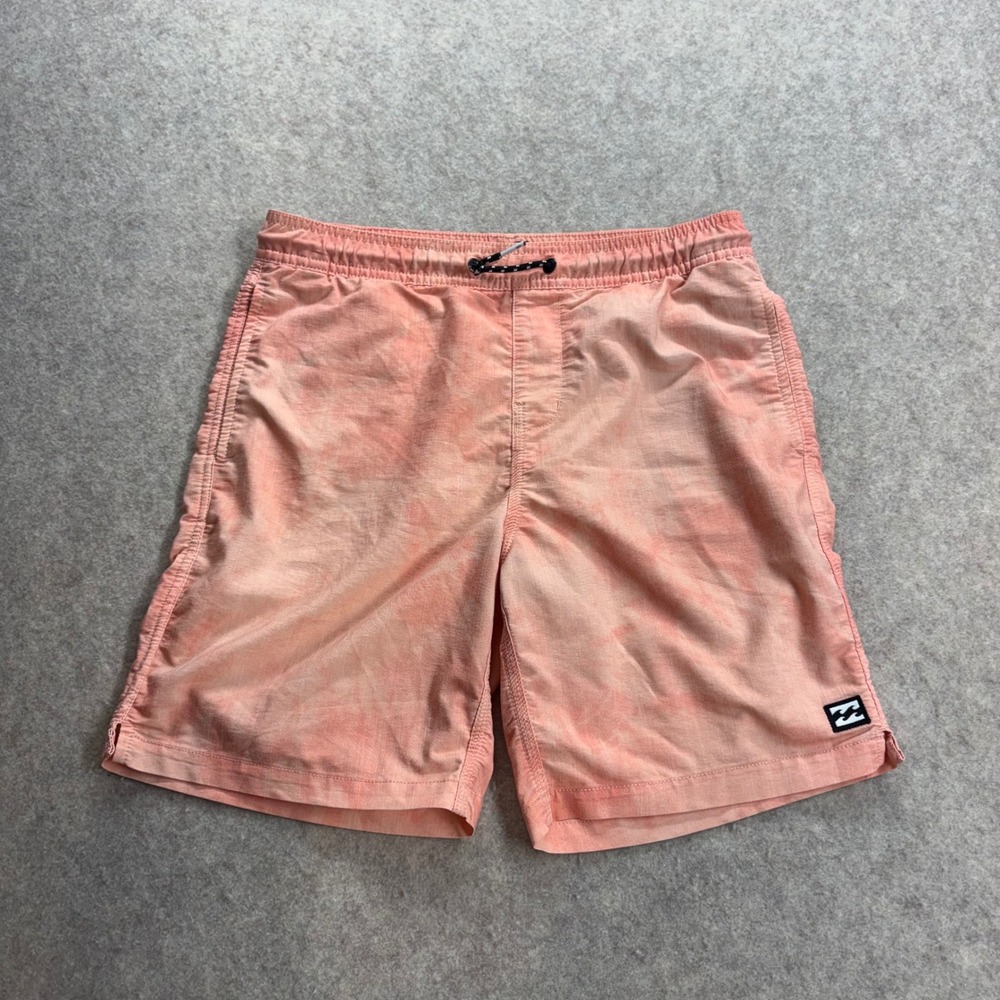 Billabong Recycler Sundays Layback Coral Pink Tie Dye Board Shorts Men's Medium